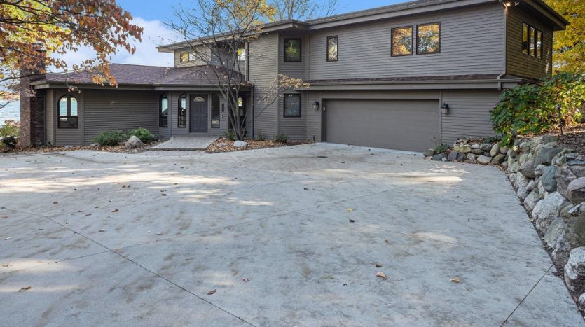 family home with lake frontage