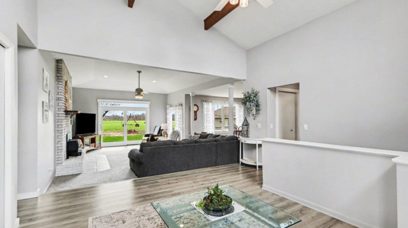 home for sale with country views from deck