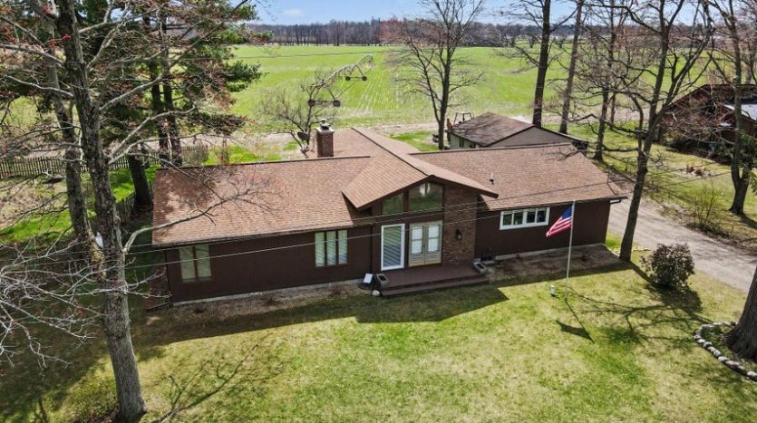 private home in the country with views of Christie Lake